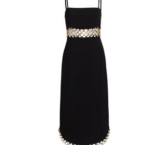 Alexis Tale Chain Embellished Midi Dress